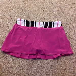 Pink Lululemon Tennis Skirt